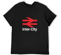 British Rail Inter-City Trainspotting Top Sweatshirt Short Sleeve Black XL