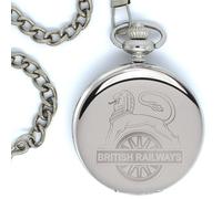 British Railways Orologio Da Tasca Con Incisione Lion Quarzo R1001-DPW
