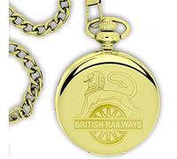 British Railways Orologio Da Tasca Con Incisione Lion Quarzo R1001-DPW