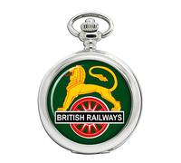 British Railways Orologio Da Tasca Lion Crest Ravel Quarzo Cassa Cromata