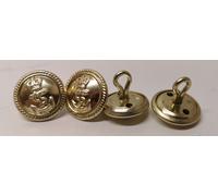 British Royal Navy Abito Cordata Cerchio Ancora Queen's Crown Bottoni 26L Lungo