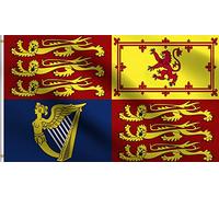 British Royal Standard Uk England Great Britain Qu-Een Elizabeth Ii Bandiere Robuste Bandiera Durevole Bandiera Da Giardino Per Interno Portico Giardino 3X5Ft