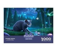 British Shorthair 1000 Pieces Jigsaw Puzzles For Adults Challenging Game Stress Relieving Entertainment Cultivate The Spirit of Teamwork for The Whole Family, Gifts for Women, Gifts for Men 70x50cm/1