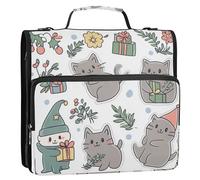 British Shorthair Cats - Organizer per ufficio con 3 anelli, con tracolla e manico, impermeabile, per scuola e ufficio