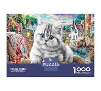 British Shorthair Puzzle Impossible 1000Pcs Interesting Decorazione Per La Casa. Giochi Rilassamento E Intelligence Per Adulti E Ragazzi Da 14 Anni 70x50cm/1000pcs
