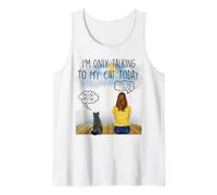 British Shorthait Cat I'm Only Talking To My Cat Today Canotta