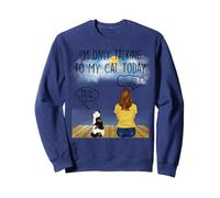 British Shorthait Cat I'm Only Talking To My Cat Today Felpa