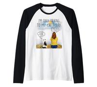 British Shorthait Cat I'm Only Talking To My Cat Today Maglia con Maniche Raglan
