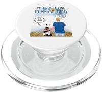 British Shorthait Cat I'm Only Talking To My Cat Today PopSockets PopGrip per MagSafe