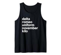 British Slang Phonetic Alphabet Drunk Canotta