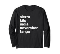 British Slang Phonetic Alphabet Skint Maglia a Manica