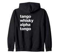 British Slang Phonetic Alphabet Twat Felpa con Cappuccio