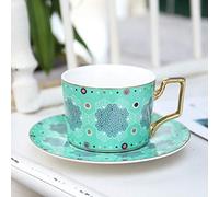 British Style Luxury Marocchino Tazza di caffè e piattino Set con oro Handel ceramica Cappuccino Pomeriggio Tazza di tè Pomeriggio 250ml-Marocco H