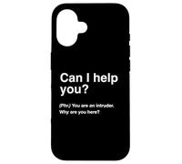 British Translation: Can I Help You? Custodia per iPhone 16