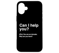 British Translation: Can I Help You? Custodia per iPhone 16 Plus