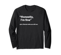 British Translation: Honestly, I'm Fine” Maglia a Manica