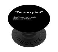 British Translation: "I’m Sorry But" PopSockets PopGrip Adesivo