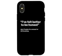 British Translation: "I've Felt Better To Be Honest" Custodia per iPhone X/XS