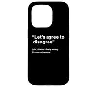 British Translation: "Let's Agree To Disagree" Custodia per iPhone 15 Pro