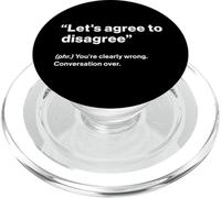 British Translation: "Let's Agree To Disagree" PopSockets PopGrip per MagSafe