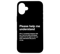 British Translation: Please Help Me Understand Custodia per iPhone 16 Plus