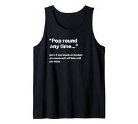 British Translation: Pop Round Any Time Canotta