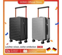 British Traveller PC Hard Case 55x38x23cm 8 spinner Roll TSA Lock carrello per bagaglio a mano nero Grigio