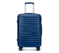 British Traveller Valigia con Ruote 74,5cm Trolley Rigida Trolley Grande con TSA Lucchetto, Blu