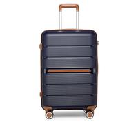 British Traveller Valigia Media 66CM Trolley Rigida PP Leggero con TSA Lucchetto (24pollici, Blu)