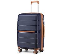 British Traveller Valigia Rigida 76cm Trolley Grande PP Leggero con TSA Lucchetto (28pollici, Marina Militare)