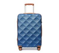 British Traveller Valigia Rigida Media 64CM Trolley Medio con Rotelle,Blu