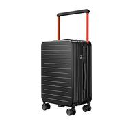 British Traveller Valigia Trolley Bagaglio a Mano Leggero da Trasportare Bagaglio da Cabina Rigido con 8 Ruote e Serratura TSA, 57,7 x 37,8 x 23 cm(Nero)
