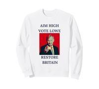 British UK Patriot Regno Unito Pride Aim High Vote Lowe Felpa