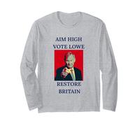 British UK Patriot Regno Unito Pride Aim High Vote Lowe Maglia a Manica