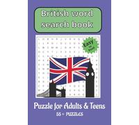 British Word Search Puzzle Book: Easy to read for adults and teens