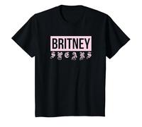 Britney Spears - Donnaiolo Maglietta, Bambini, Nero, 10 Anni