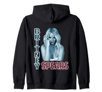 Britney Spears Luce al Neon Iconica Musica Pop Y2K Felpa con Cappuccio