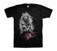 Britney Spears Spazzolato IN Foto Cantante Pop Danza Musica Maglietta Nera