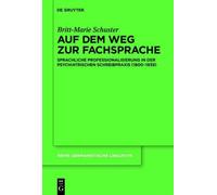 Britt-Marie Schuster Auf dem Weg zur Fachsprache (Copertina rigida)