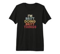 Britt Name Britt Personalized Name First Given Maglietta Premium