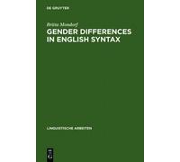 Britta Mondorf Gender Differences in English Syntax (Copertina rigida)