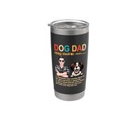 Brittany Dog Dad Definition Funny Fathers Day Bicchiere termico in acciaio inox doppia parete
