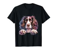 Brittany English Springer Spaniel Cocker Spaniel Dog Face Maglietta
