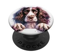 Brittany English Springer Spaniel Cocker Spaniel Dog Face PopSockets PopGrip Adesivo