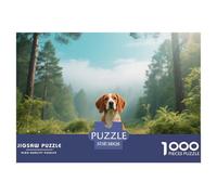 Brittany, Gioco Di Puzzle Da 1000 Pezzi, Attività Conviviale Per La Famiglia, Regalo O Souvenir, Adatto Dai 10 Anni, Pet Dog, 38x26cm/1000pcs
