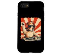 Brittany Spaniel DJ House Music Retro Dog Lover Custodia per iPhone SE (2020) / 7 / 8