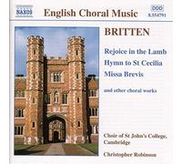 Britten Benjamin - Rejoice The Lamb/Hymn To St Ce