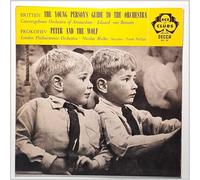 Britten - Britten / Prokofiev - Young Persons Guide to Orchestra / Peter & The Wolf. VINYL LP. VG/VG