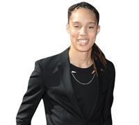 Brittney Griner (Black Outfit) Half Body Buddy Cutout