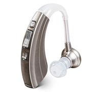 Britzgo Amplificatore acustico tubo regolabile per non udenti grigio argento